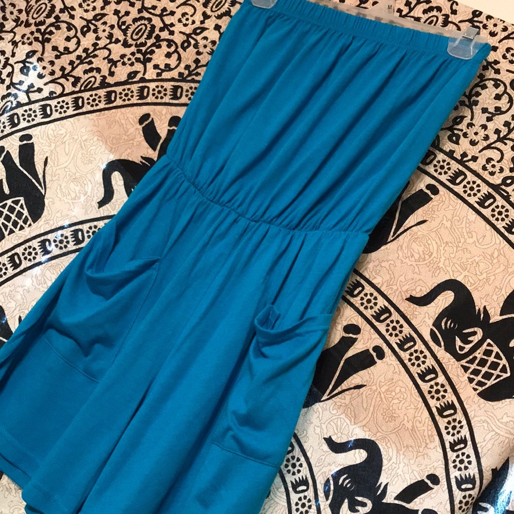 Aqua blue romper